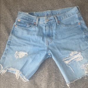 Ripped Jean shorts